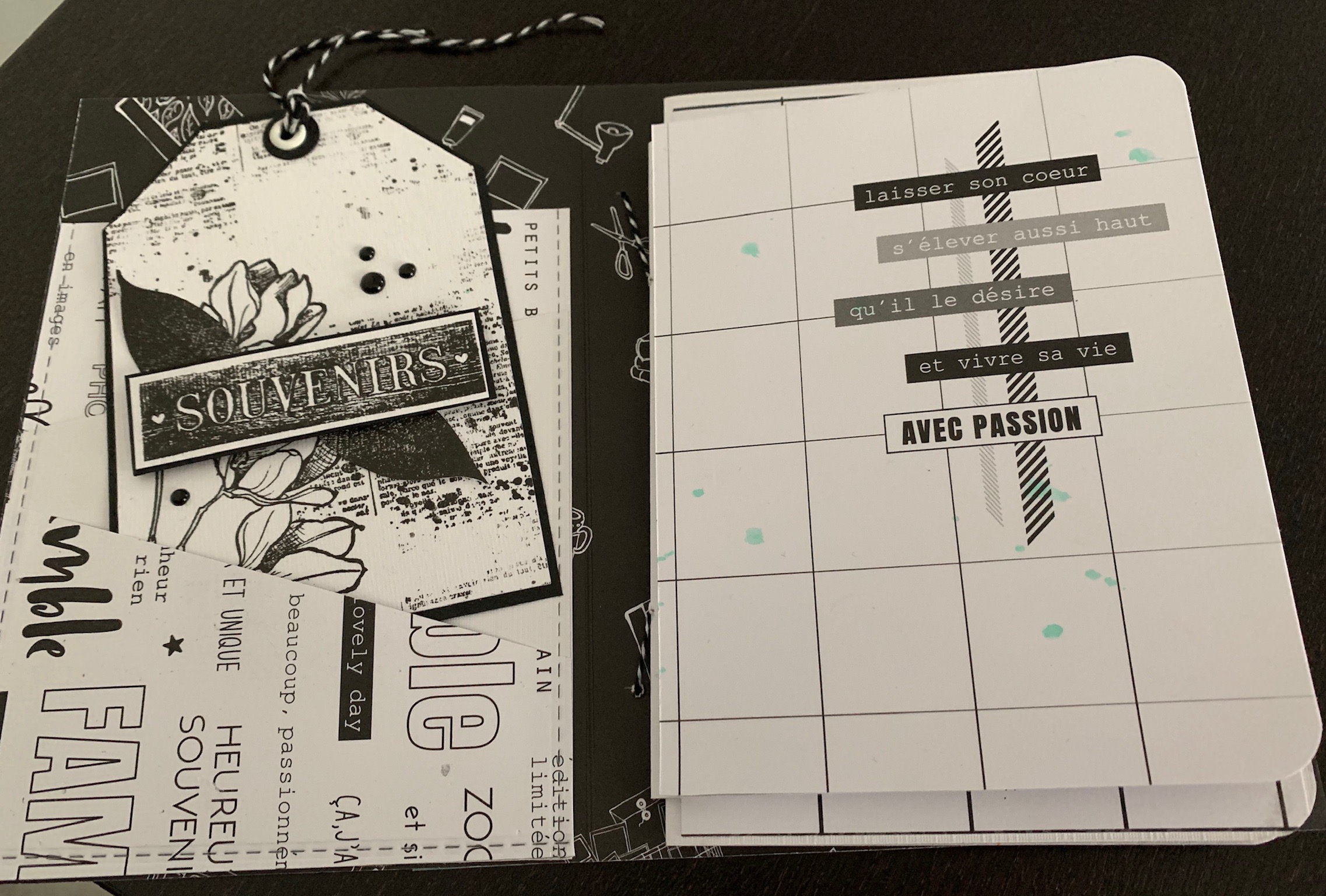 Mini album black&white