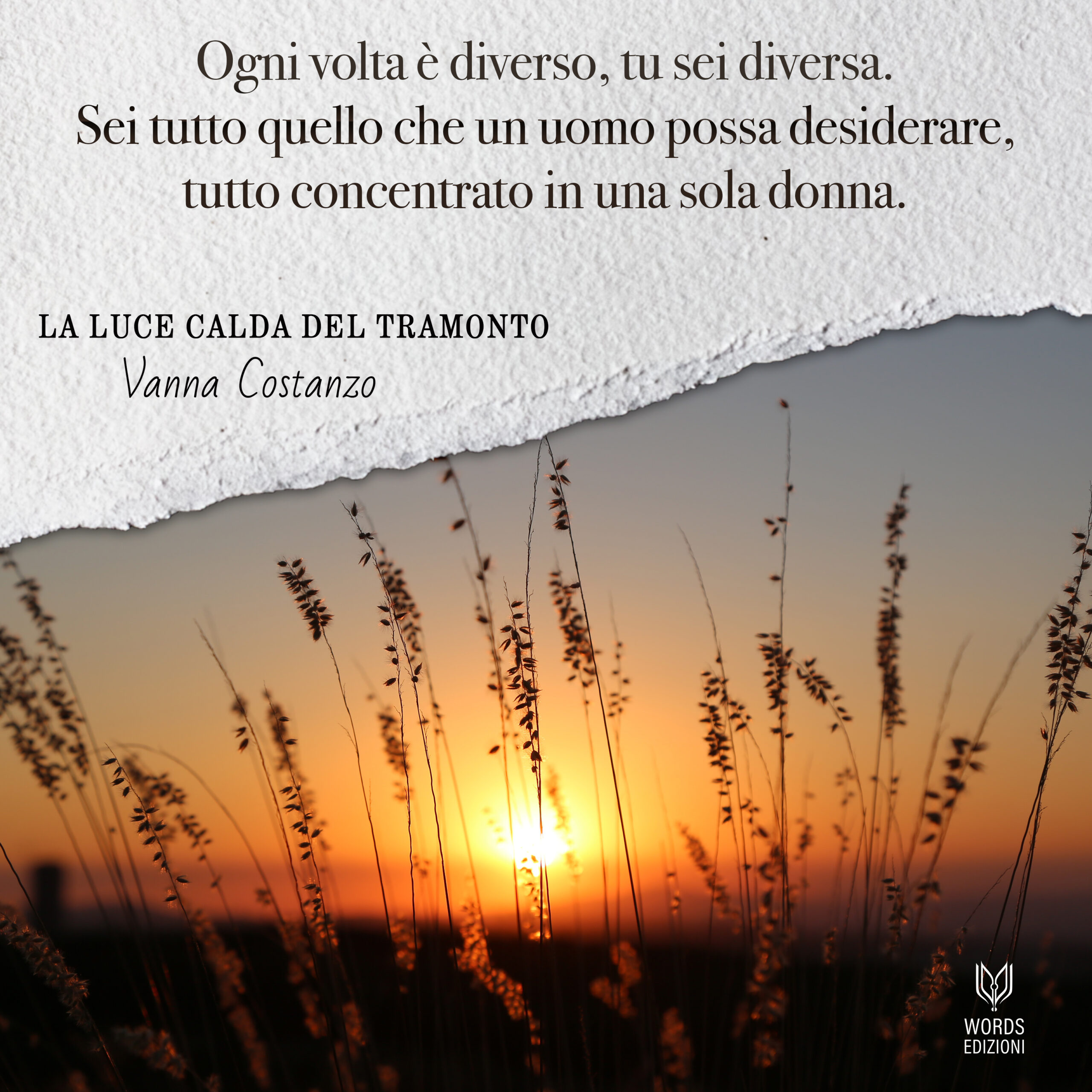 La luce calda del tramonto card